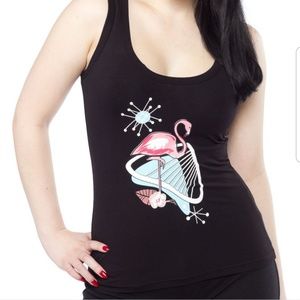 Collectif atomic flamingo tank top